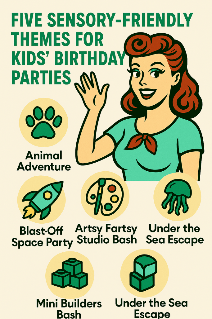 Five sensory friendly themes for kids' birthday parties
