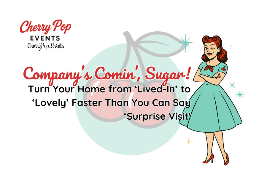 🍒 Company’s Comin’, Dollface! Turn Your Home from ‘Lived-In’ to ‘Lovely’ Faster Than You Can Say ‘Surprise&nbsp;Visit’