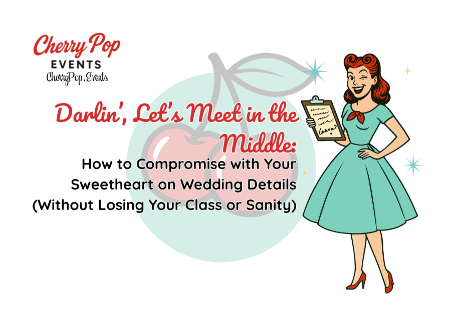 Darlin’, Let’s Meet in the Middle: How to Compromise with Your Sweetheart on Wedding Details (Without Losing Your Sass or&nbsp;Sanity)
