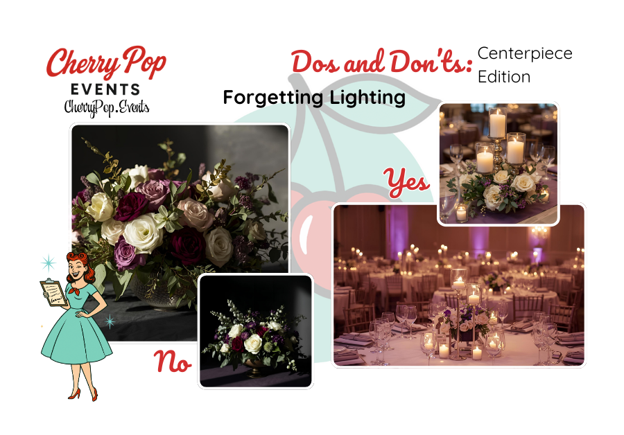 Dark centerpiece is a bad look