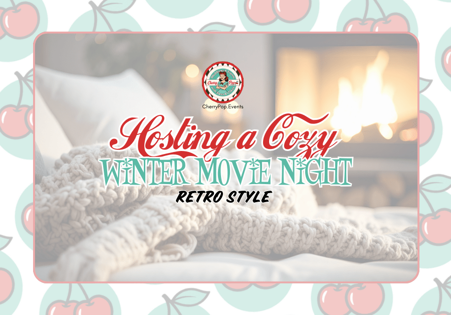 🍿 Hosting a Cozy Winter Movie Night (Retro Style!)&nbsp;🍒