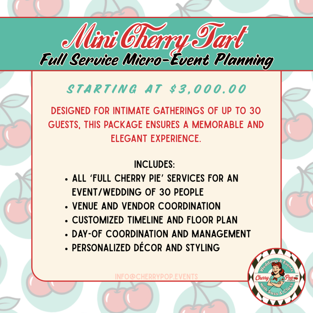 micro wedding planning package
