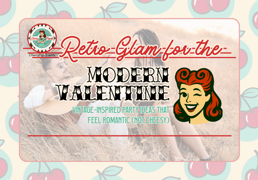 retro glam modern valentine socal
